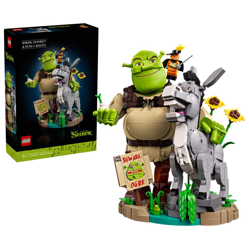 72423 | LEGO® ICONS™ Shrek, Donkey & Puss in Boots
